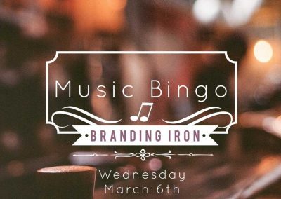 Branding Iron Pub Music Bingo on Wednesdays