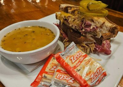Branding Iron Pub Reuben Sandwich with your choice of side