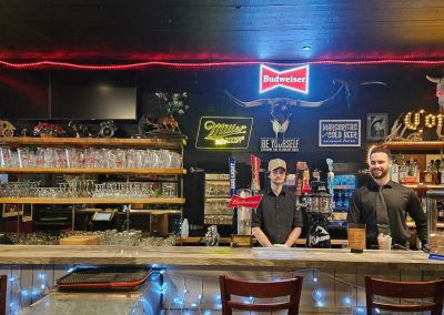 Branding Iron Pub bartenders ready to serve you
